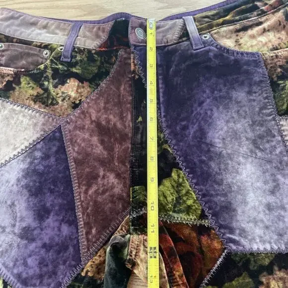 Ralph Lauren Collection Purple Label Patchwork 160 Slim Denim Jean Velvet 32 $3k - Picture 11 of 16